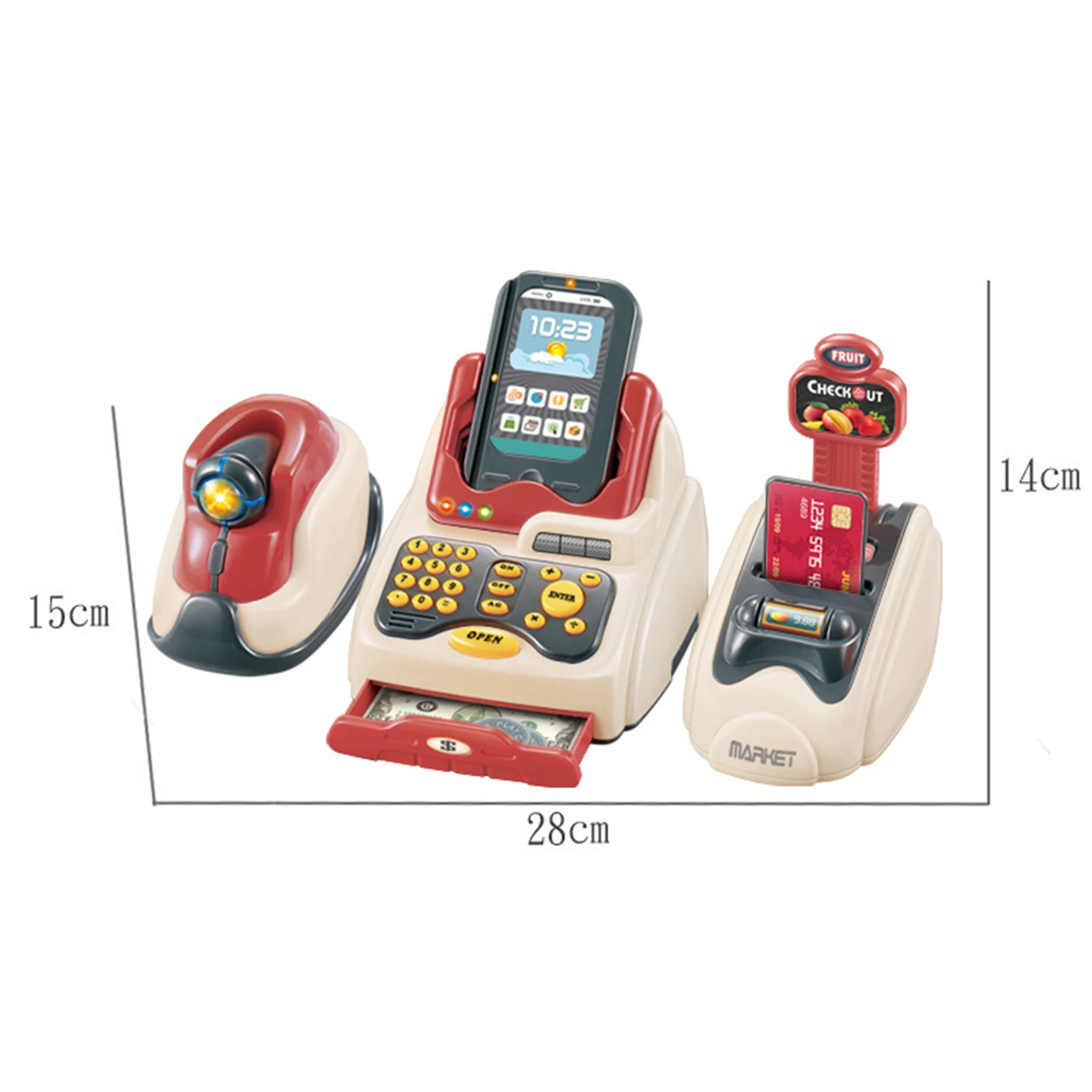 36Pcs Market Shopping Cash Register Credit Card Machine Kids Play House Toys Simulation ATMs Model Kids Educational Toys Games
36Pcs Market Shopping Cash Register Credit Card Machine Kids Play House Toys Simulation ATMs Model Kids Educational Toys Games