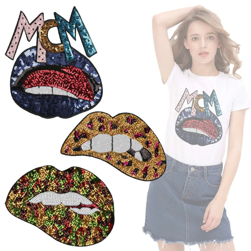 Large Lip Sequin Embroidery Logo Clothes Patch Mouth Cartoon Badge Cloth Stickers Diy Summer Clothes
Large Lip Sequin Embroidery Logo Clothes Patch Mouth Cartoon Badge Cloth Stickers Diy Summer Clothes