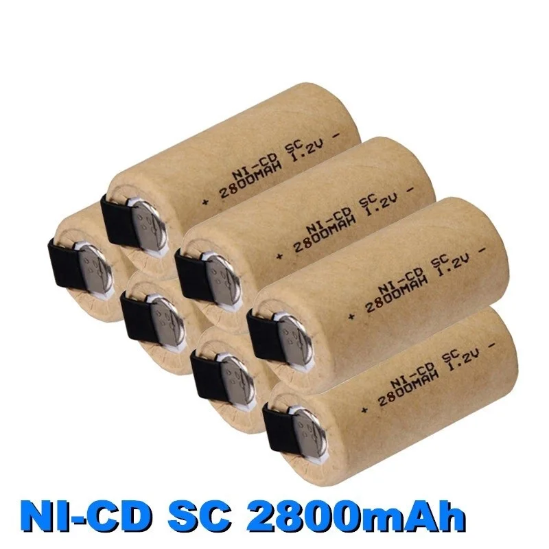 New SC 2800mah 1.2v battery NI-CD rechargeable batteries for makita bosch B&D Hitachi metabo dewalt for electric screwdriver
New SC 2800mah 1.2v battery NI-CD rechargeable batteries for makita bosch B&D Hitachi metabo dewalt for electric screwdriver
