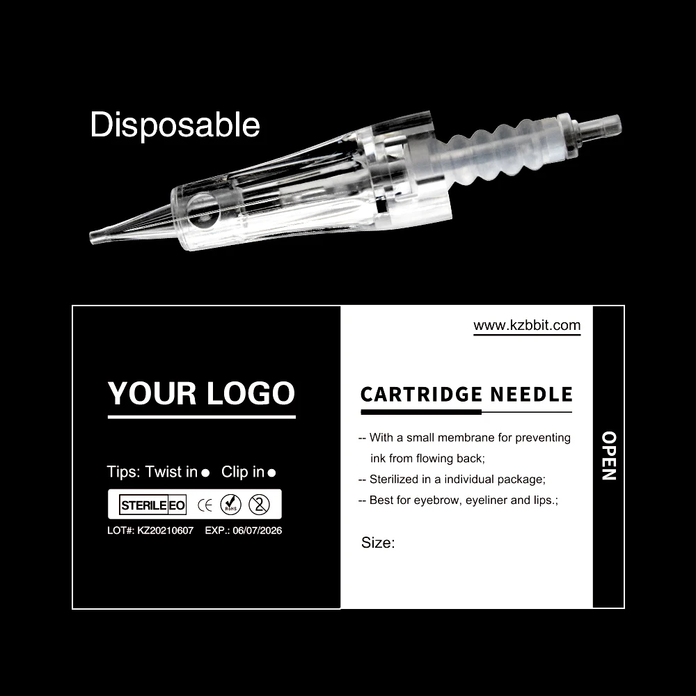 KZBOY 100PCS Steriled 0.30mm 3R Diameter blades Microblading Cartridge Needles for PMU MachinesClip in 
KZBOY 100PCS Steriled 0.30mm 3R Diameter blades Microblading Cartridge Needles for PMU MachinesClip in