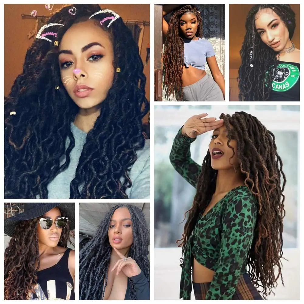 Faux Locs Crochet Braids Soft Dreads Natural Braid Synthetic Braiding Hair Extension Deadlocks
Faux Locs Crochet Braids Soft Dreads Natural Braid Synthetic Braiding Hair Extension Deadlocks