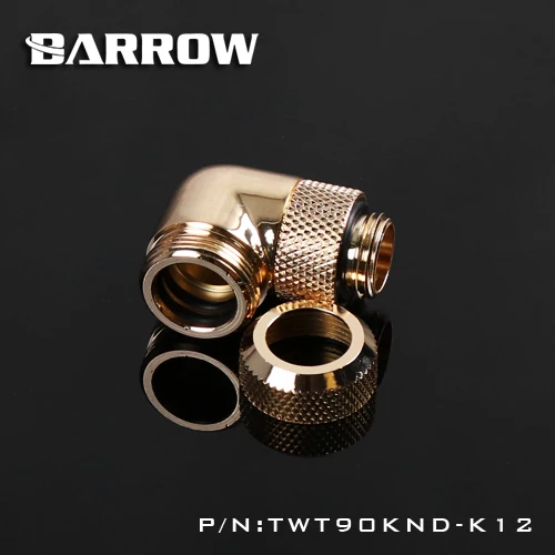 Barrow TWT90KND-K12 / TWT90KND-K14, 90 Degree Rotary Fixed Hose Fittings, G1 / 4 Adapter For OD12mm / 14mm Hard Tubes
Barrow TWT90KND-K12 / TWT90KND-K14, 90 Degree Rotary Fixed Hose Fittings, G1 / 4 Adapter For OD12mm / 14mm Hard Tubes