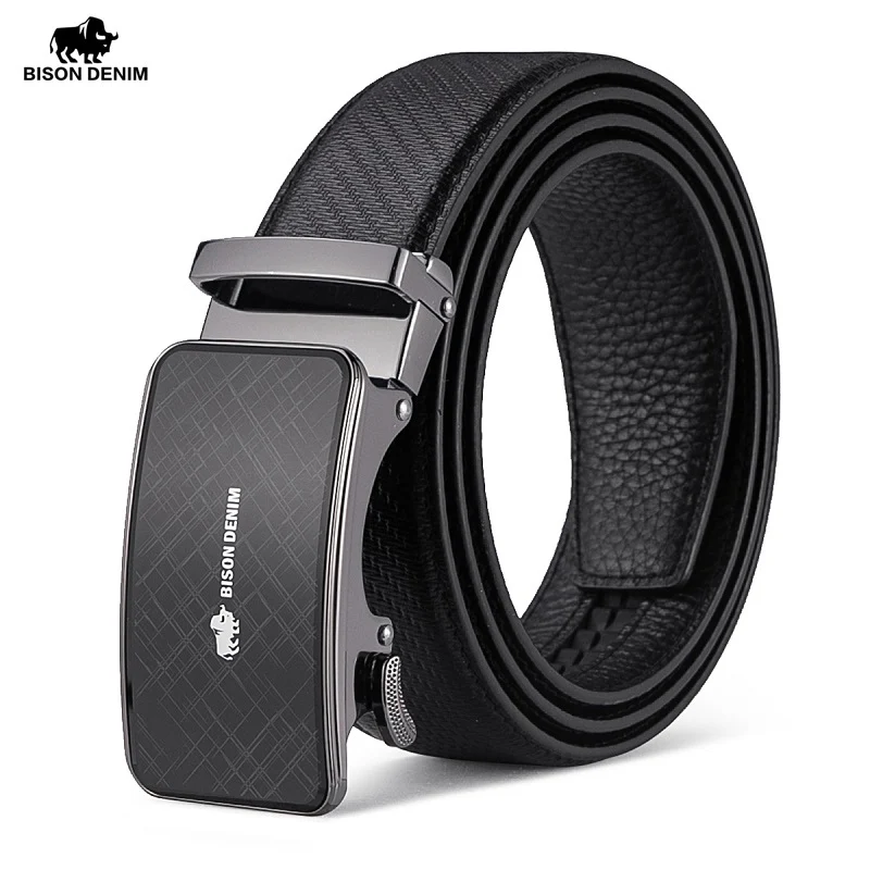 BISON DENIM Genuine Leather Automatic Buckle Top Layer Belt Pure Men's Business Pants Belt Luxury Leahter Strap Belt N71655
BISON DENIM Genuine Leather Automatic Buckle Top Layer Belt Pure Men's Business Pants Belt Luxury Leahter Strap Belt N71655