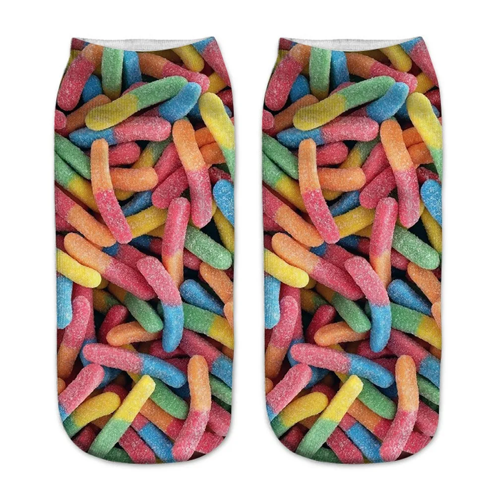 3d Candy Print Funny Cute Cartoon Unisex Short Socks Creative Colorful Low Ankle Socks For Women Spring Fruit Candy Socks
3d Candy Print Funny Cute Cartoon Unisex Short Socks Creative Colorful Low Ankle Socks For Women Spring Fruit Candy Socks