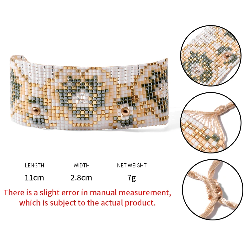YAUKIA Fashion Flower Pattern MIYUKI Bracelet Ladies Mexican Style Hand Woven Armband Bracelet High-End Jewelry Wholesale
YAUKIA Fashion Flower Pattern MIYUKI Bracelet Ladies Mexican Style Hand Woven Armband Bracelet High-End Jewelry Wholesale