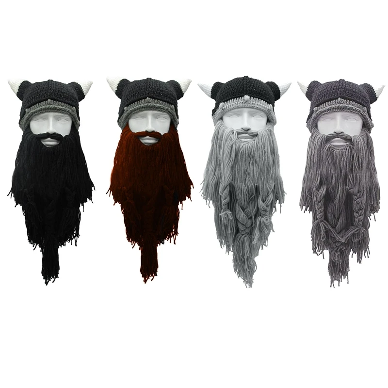 Adult Crazy Funny Halloween Cosplay Knitted Viking Beard Horn Hat Ski Mask Barbarian Vintage Beanie Cap Winter Warmer
Adult Crazy Funny Halloween Cosplay Knitted Viking Beard Horn Hat Ski Mask Barbarian Vintage Beanie Cap Winter Warmer