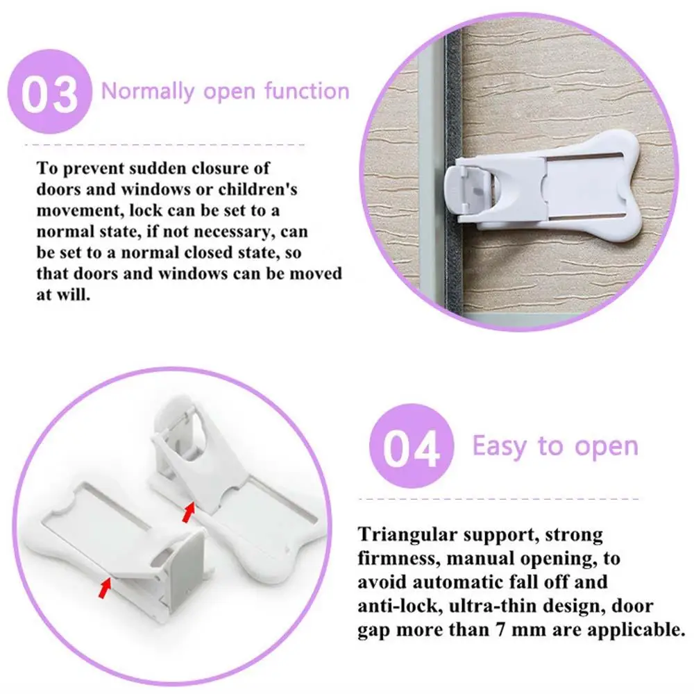 2 Pcs/set Protection From Children Lock Door Window Children Protection Locks Wardrobe Lock
2 Pcs/set Protection From Children Lock Door Window Children Protection Locks Wardrobe Lock
