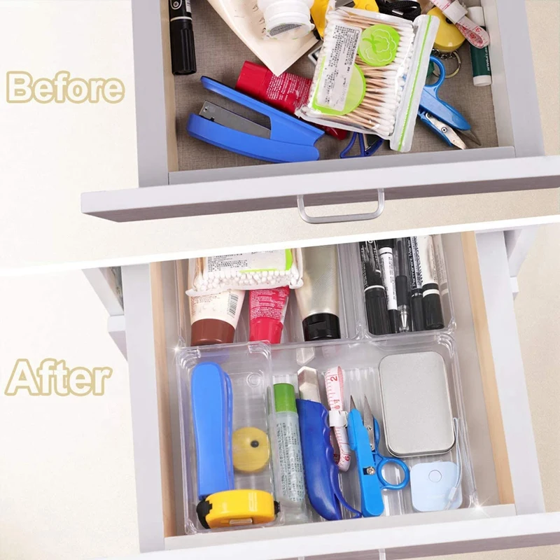 Desk Drawer Storage Box Tray,Drawer Partition Storage Box Custom Layout Storage Box for Bedroom Bathroom Kitchen Office6
Desk Drawer Storage Box Tray,Drawer Partition Storage Box Custom Layout Storage Box for Bedroom Bathroom Kitchen Office6