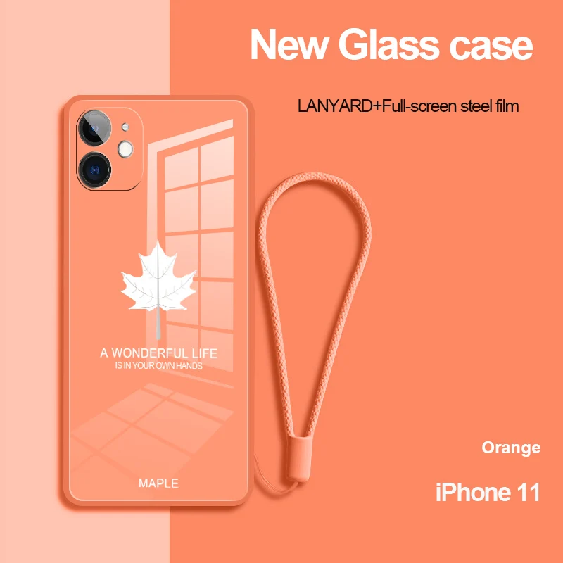 Luxury Cute The Maple Leaf Glass Phone Case For iPhone11case 12 Pro Max XSmax XR X SE 8 7 6 Plus Mirror Silicone Cover
Luxury Cute The Maple Leaf Glass Phone Case For iPhone11case 12 Pro Max XSmax XR X SE 8 7 6 Plus Mirror Silicone Cover