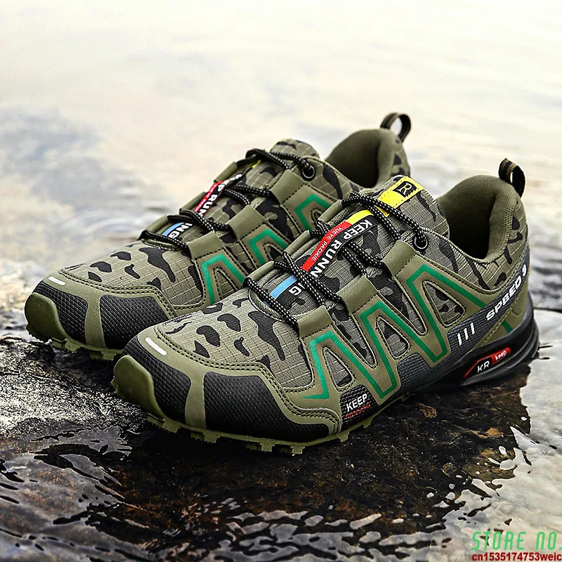 Luxury Brand Green Camouflage Waterproof Shoes Men Non-slip Hiking Shoes Lace Up Camping Light Men Trekking Shoes zapatos hombre 
Luxury Brand Green Camouflage Waterproof Shoes Men Non-slip Hiking Shoes Lace Up Camping Light Men Trekking Shoes zapatos hombre
