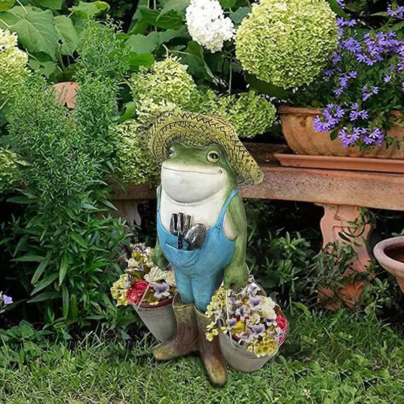 Frog Sculpture Flower Pot Funny Resin Garden Statue Yard Art For Outdoor Decor Garden Decoration Flower Pots
Frog Sculpture Flower Pot Funny Resin Garden Statue Yard Art For Outdoor Decor Garden Decoration Flower Pots