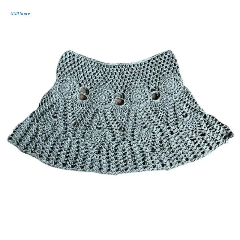 XX9D Womens Summer Handmade Lace Crochet Bikini Bottoms Skirt Solid Color Hollow Out Knitted Swimsuit Cover Up Ethnic Pattern 6 
XX9D Womens Summer Handmade Lace Crochet Bikini Bottoms Skirt Solid Color Hollow Out Knitted Swimsuit Cover Up Ethnic Pattern 6