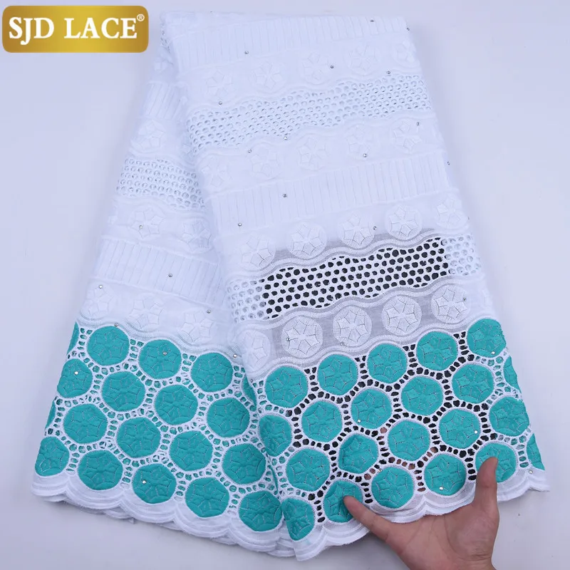 SJD LACE Popular African Lace Fabric With Stones Swiss Voile Lace In Switzerland Fashion Dubai Style For Everyone Dress SewA1967
SJD LACE Popular African Lace Fabric With Stones Swiss Voile Lace In Switzerland Fashion Dubai Style For Everyone Dress SewA1967