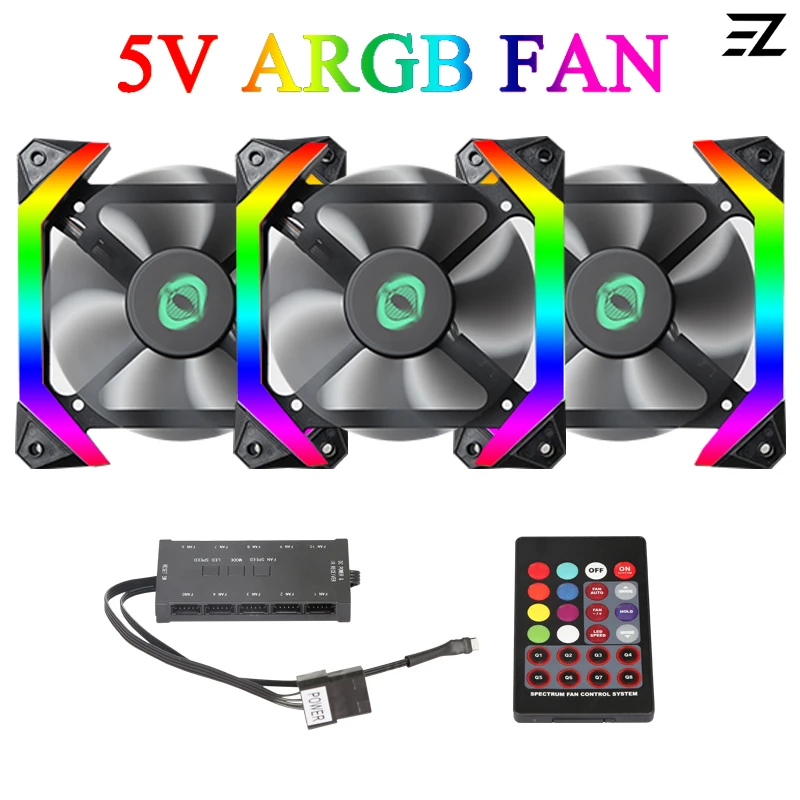 SP120 120mm Cooler Fan Computer Fans Double RGB PC Fan LED Cooling Fan For Computer Gaming Fans Case IR Remote Controller Fan
SP120 120mm Cooler Fan Computer Fans Double RGB PC Fan LED Cooling Fan For Computer Gaming Fans Case IR Remote Controller Fan