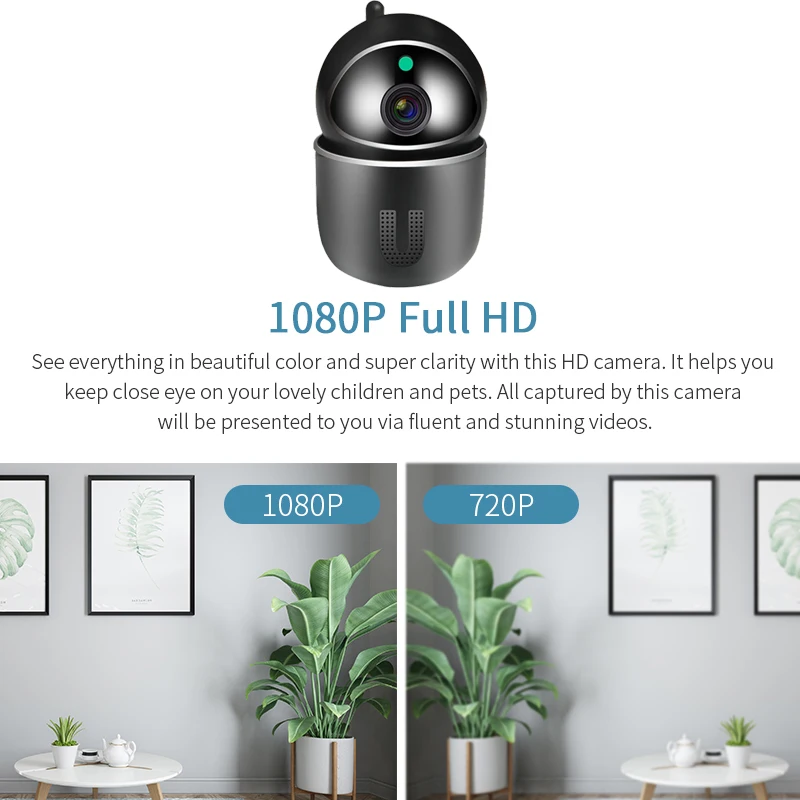 1080P IP Camera Wifi Auto Tracking Surveillance Camera Home Security Wireless Outdoor Cctv Camera Baby Monitor
1080P IP Camera Wifi Auto Tracking Surveillance Camera Home Security Wireless Outdoor Cctv Camera Baby Monitor