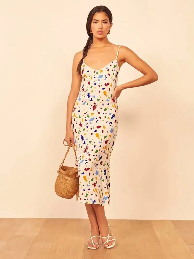 Женское платье с цветочным принтом платье на бретелях с v-образным вырезом спагетти платье Vestido de Mujer; Платье-комбинация элегантный бренди Ме...
Женское платье с цветочным принтом платье на бретелях с v-образным вырезом спагетти платье Vestido de Mujer; Платье-комбинация элегантный бренди Ме...