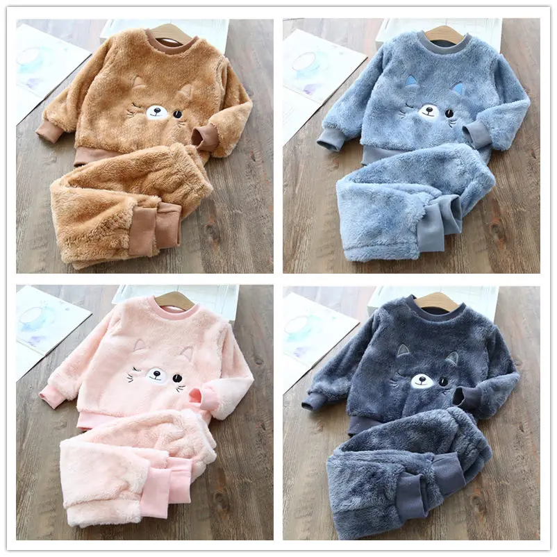 Baby Boy Girl Clothes Pajamas Set Flannel Fleece Toddler Child Warm Catoon Bear Sleepwear Kids Home Suit Winter Fall Spring 1-7Y
Baby Boy Girl Clothes Pajamas Set Flannel Fleece Toddler Child Warm Catoon Bear Sleepwear Kids Home Suit Winter Fall Spring 1-7Y