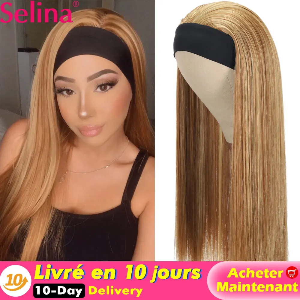Synthetic Headband Wig Highlight Wig P27/33 Mixed Ombre Honey Blonde Straight Wigs Daily Party Cosplay Wig Heat Resistant Fiber
Synthetic Headband Wig Highlight Wig P27/33 Mixed Ombre Honey Blonde Straight Wigs Daily Party Cosplay Wig Heat Resistant Fiber