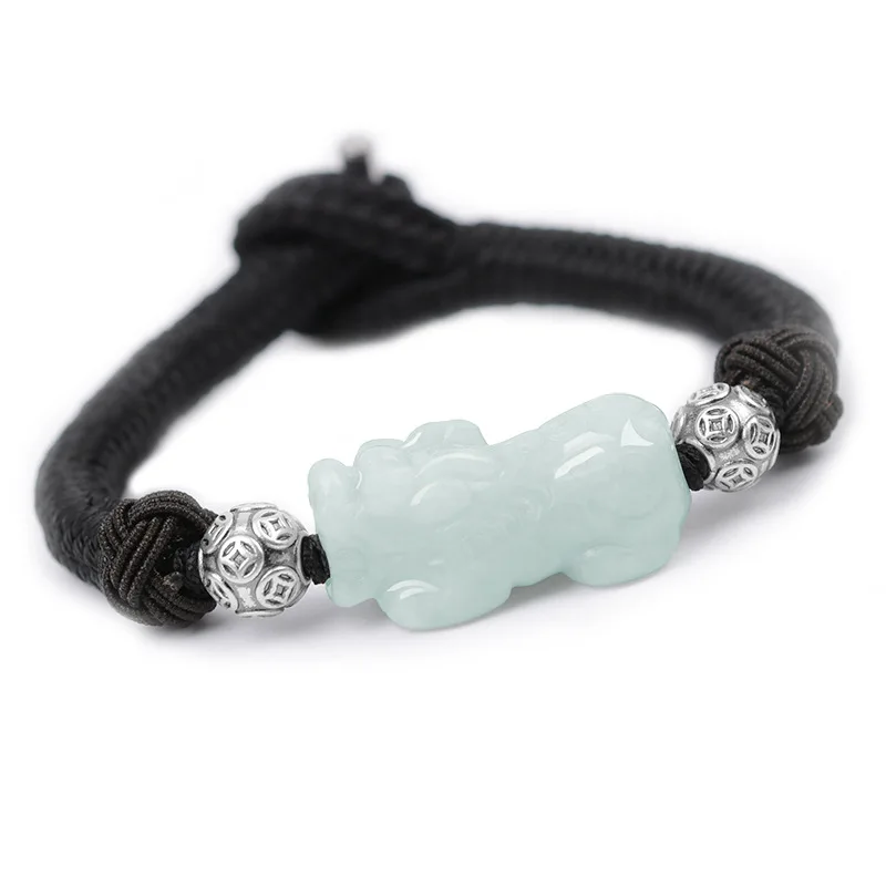 Natural Jade Hand Woven Bracelet Men's Pixiu Beads Vintage Fashion Bracelet Snap Jewelry
Natural Jade Hand Woven Bracelet Men's Pixiu Beads Vintage Fashion Bracelet Snap Jewelry