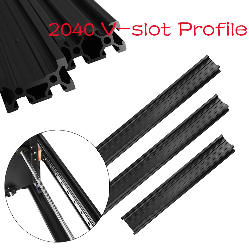1PC Black V-slot 2040 European Standard Anodized Aluminum Profile Extrusion 200-500mm Length Linear Rail for CNC 3D Printer
1PC Black V-slot 2040 European Standard Anodized Aluminum Profile Extrusion 200-500mm Length Linear Rail for CNC 3D Printer