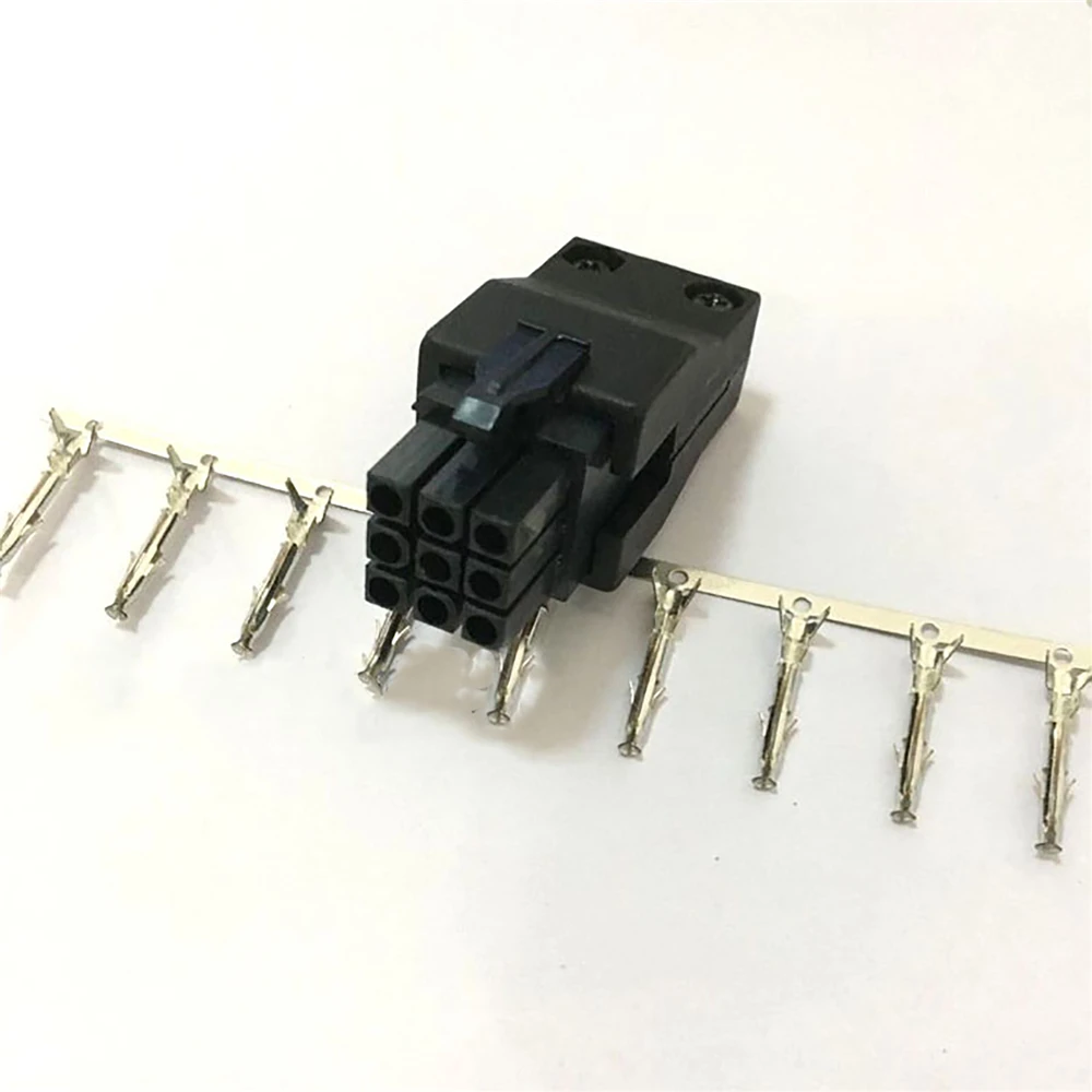 Servo Encoder Plug Connector AMP 1-172169-9 9-hole Male Connector VW3M8121 For Mitsubishi/Delta/Schneider Parts 
Servo Encoder Plug Connector AMP 1-172169-9 9-hole Male Connector VW3M8121 For Mitsubishi/Delta/Schneider Parts