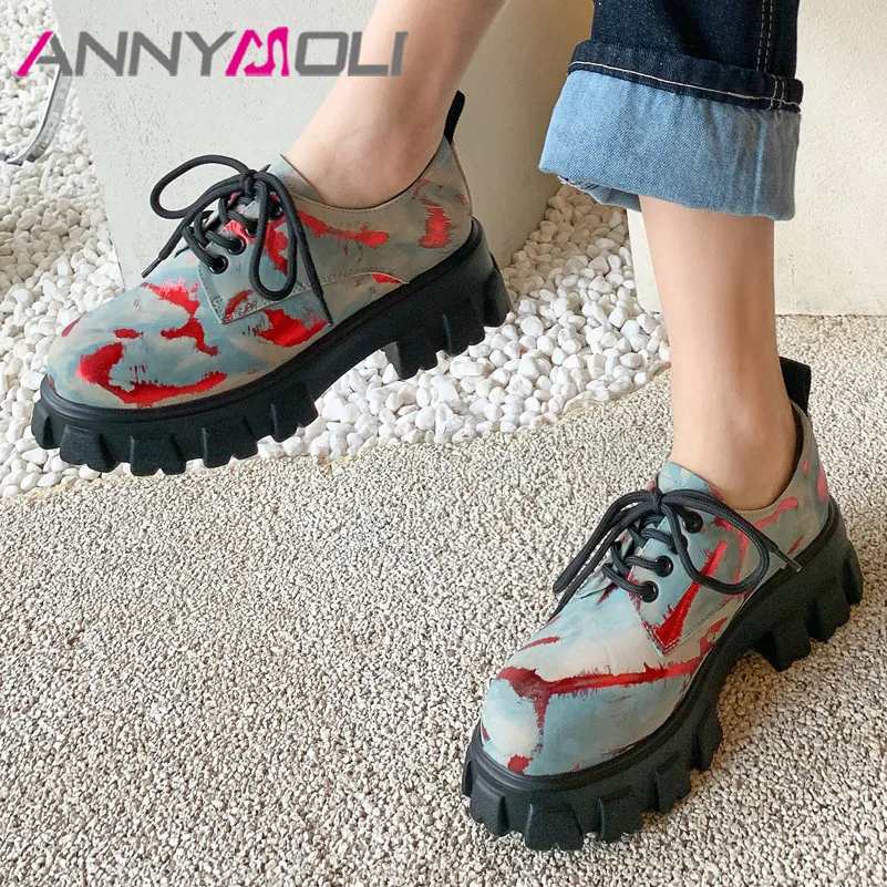 ANNYMOLI Genuine Leather Platform High Heel Pumps Round Toe Shoes Women Cross Tied Casual Footwear Female Block Heels Shoes Blue
ANNYMOLI Genuine Leather Platform High Heel Pumps Round Toe Shoes Women Cross Tied Casual Footwear Female Block Heels Shoes Blue