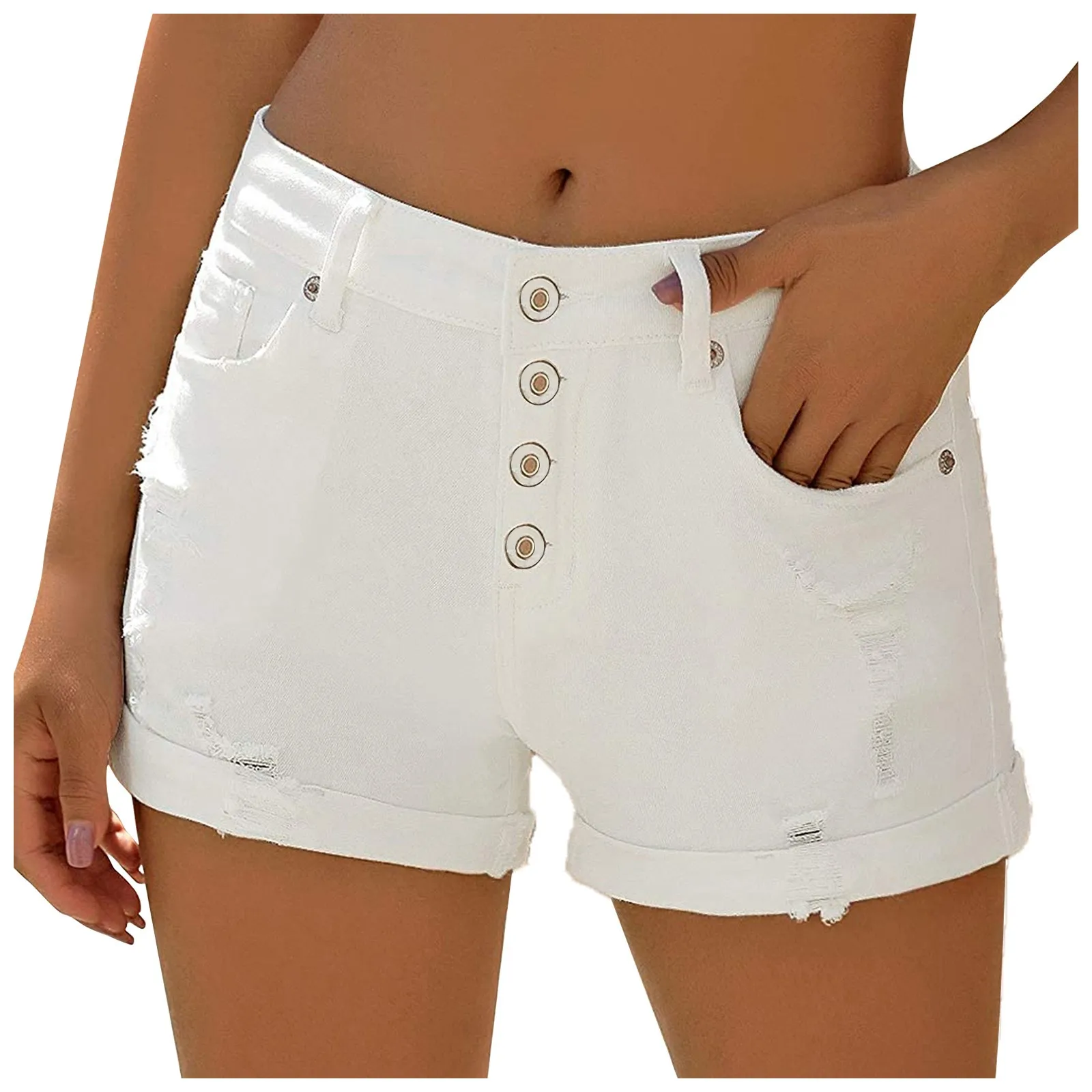 Wear Out Shorts Hot Flanging Hole Pants Fashion Cowboy Women's Manual Trendy Pants
Wear Out Shorts Hot Flanging Hole Pants Fashion Cowboy Women's Manual Trendy Pants
