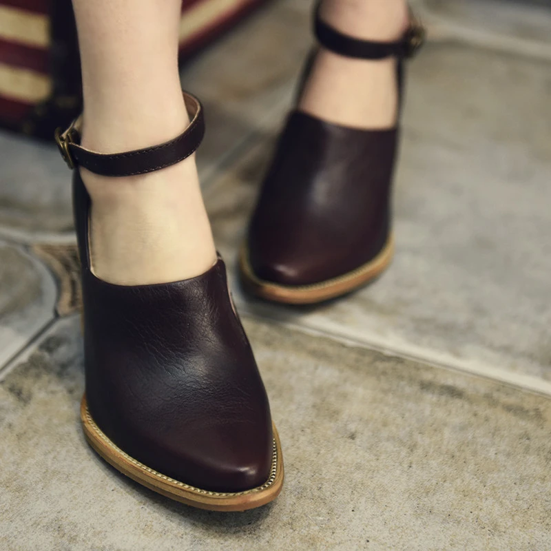 Artmu Fashion Women Pumps Shoes 8 cm High Heels Genuine Leather Shoes Female Pointed Toe Hasp Single Mary Janes Women Shoes
Artmu Fashion Women Pumps Shoes 8 cm High Heels Genuine Leather Shoes Female Pointed Toe Hasp Single Mary Janes Women Shoes