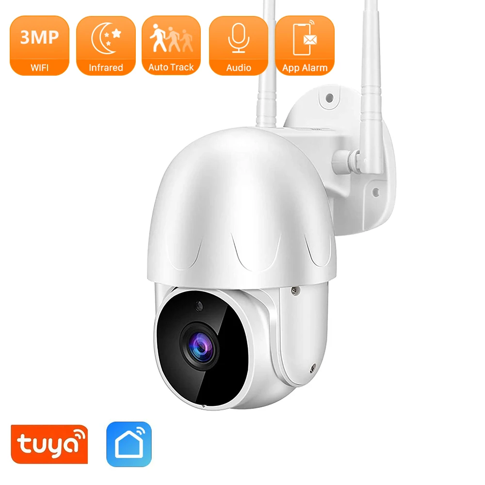 Home 3MP Tuya Wifi Camera Smart Life 2MP Auto Tracking Outdoor Waterproof PTZ Camera Security CCTV Camera Surveillance Video
Home 3MP Tuya Wifi Camera Smart Life 2MP Auto Tracking Outdoor Waterproof PTZ Camera Security CCTV Camera Surveillance Video