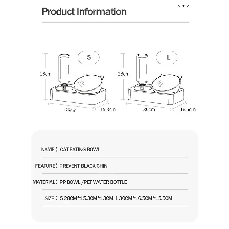 New L Size Cat Bowl Water Dispenser Automatic Water Storage Pet Dog Cat Food Bowl Food Container with Waterer Pet Waterer Feeder
New L Size Cat Bowl Water Dispenser Automatic Water Storage Pet Dog Cat Food Bowl Food Container with Waterer Pet Waterer Feeder