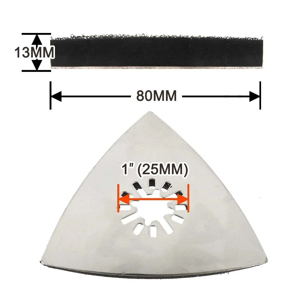 5pcs 80mm Triangular Sanding Pads Hook & Loop Sanding Disc For Oscillating Multi Tool For Black And Decker Fein FMM350QSL
5pcs 80mm Triangular Sanding Pads Hook & Loop Sanding Disc For Oscillating Multi Tool For Black And Decker Fein FMM350QSL