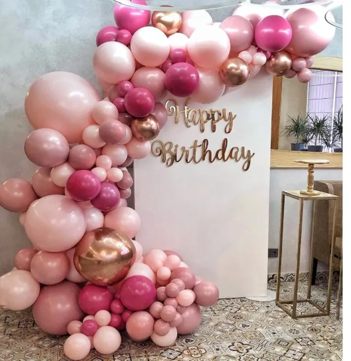 136PCS Retro Pink Rose Gold Metallic Balloon Arch Garland Kit Girls Birthday, Ballon Arch Maker Kit Birthday Wedding Party Decor
136PCS Retro Pink Rose Gold Metallic Balloon Arch Garland Kit Girls Birthday, Ballon Arch Maker Kit Birthday Wedding Party Decor