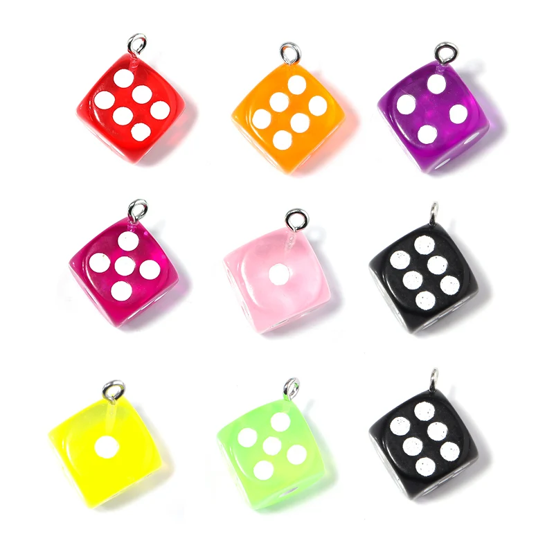 10pcs Acrylic Candy Mixed Color 14x17mm Dice Shape Fashion Pendant For DIY Jewelry Making Pendant Accessories
10pcs Acrylic Candy Mixed Color 14x17mm Dice Shape Fashion Pendant For DIY Jewelry Making Pendant Accessories
