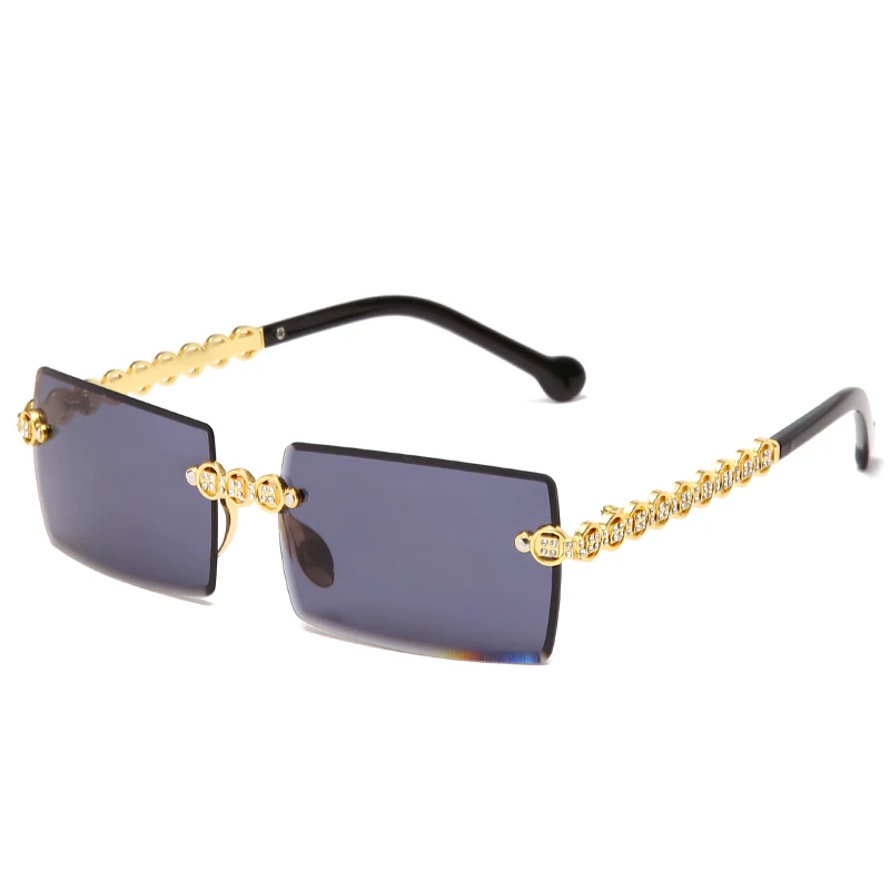 Fashion Rimless Diamond Sunglasses Brand Design Women Small Square Metal Sun glasses Luxury Shades UV400 Eyewear
Fashion Rimless Diamond Sunglasses Brand Design Women Small Square Metal Sun glasses Luxury Shades UV400 Eyewear