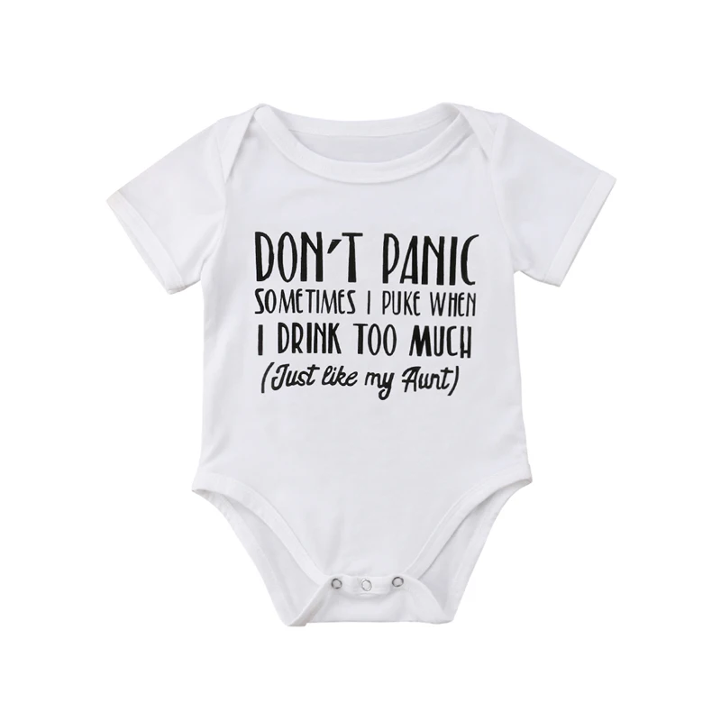 Newborn Infant Baby Boys Girls Funny Letter Cotton Romper Jumpsuit Clothes Outfits
Newborn Infant Baby Boys Girls Funny Letter Cotton Romper Jumpsuit Clothes Outfits