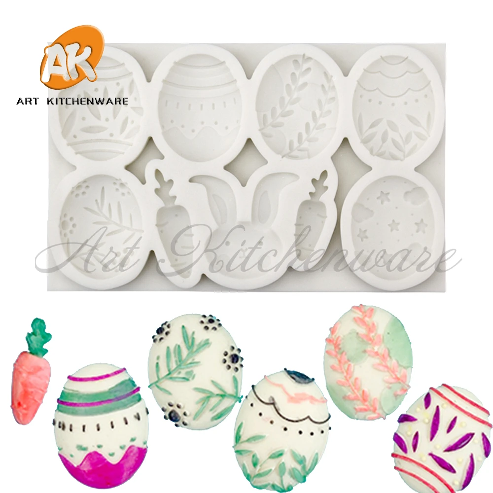 3D Easter Egg Bunny Design Silicone Mold Chocolate Fondant Gumpaste Mould DIY Soap Candle Moulds Cake Decorating Tool Bakeware
3D Easter Egg Bunny Design Silicone Mold Chocolate Fondant Gumpaste Mould DIY Soap Candle Moulds Cake Decorating Tool Bakeware