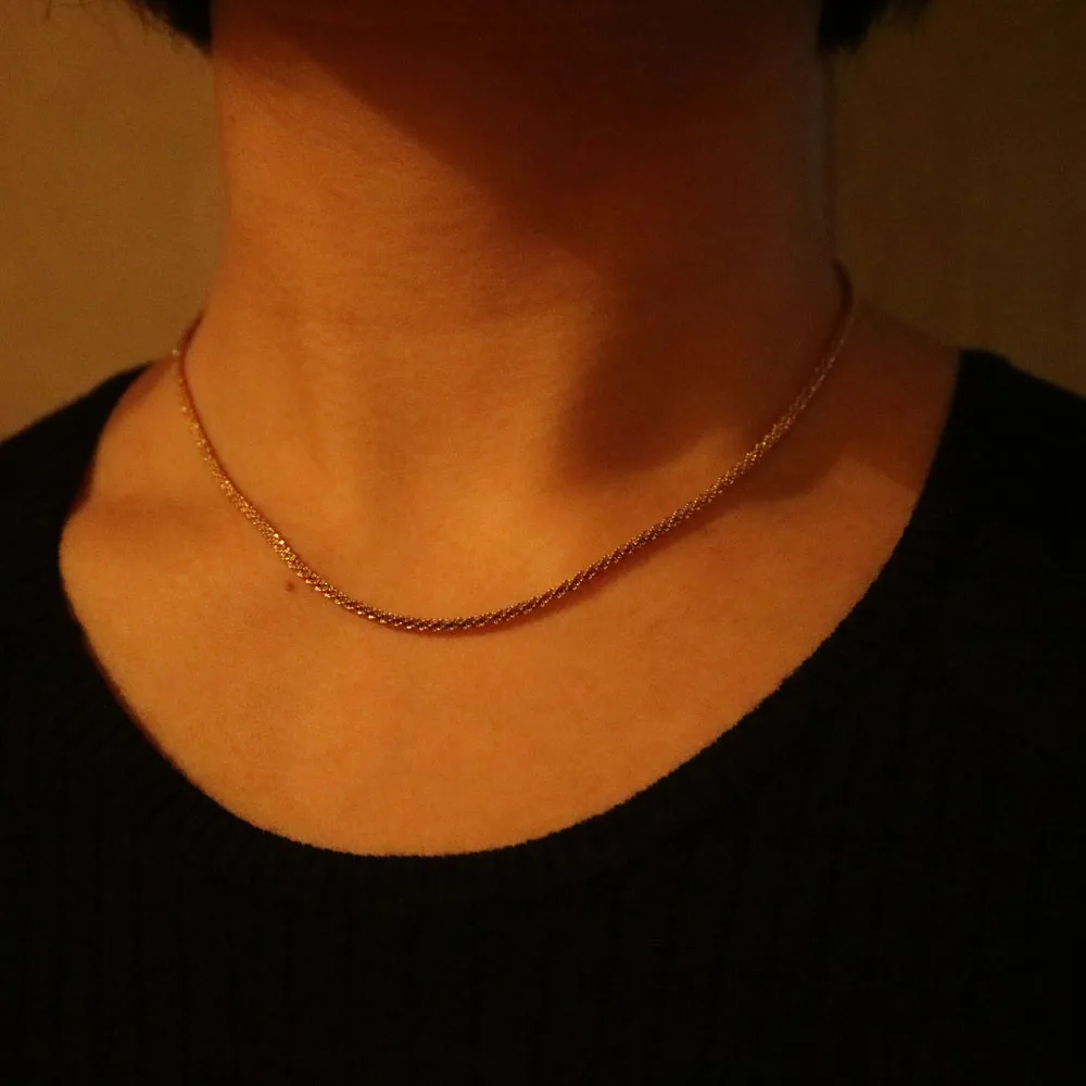 Fashion chain necklace jewelry for women Simple water wave choker for girl
Fashion chain necklace jewelry for women Simple water wave choker for girl