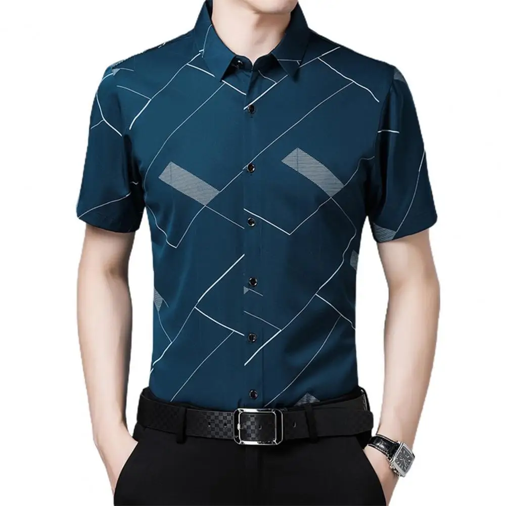 Cool Lapel Shirt Geometric Pattern Streetwear Turndown Collar Shirt Summer Streetwear Casual Printed Shirt
Cool Lapel Shirt Geometric Pattern Streetwear Turndown Collar Shirt Summer Streetwear Casual Printed Shirt