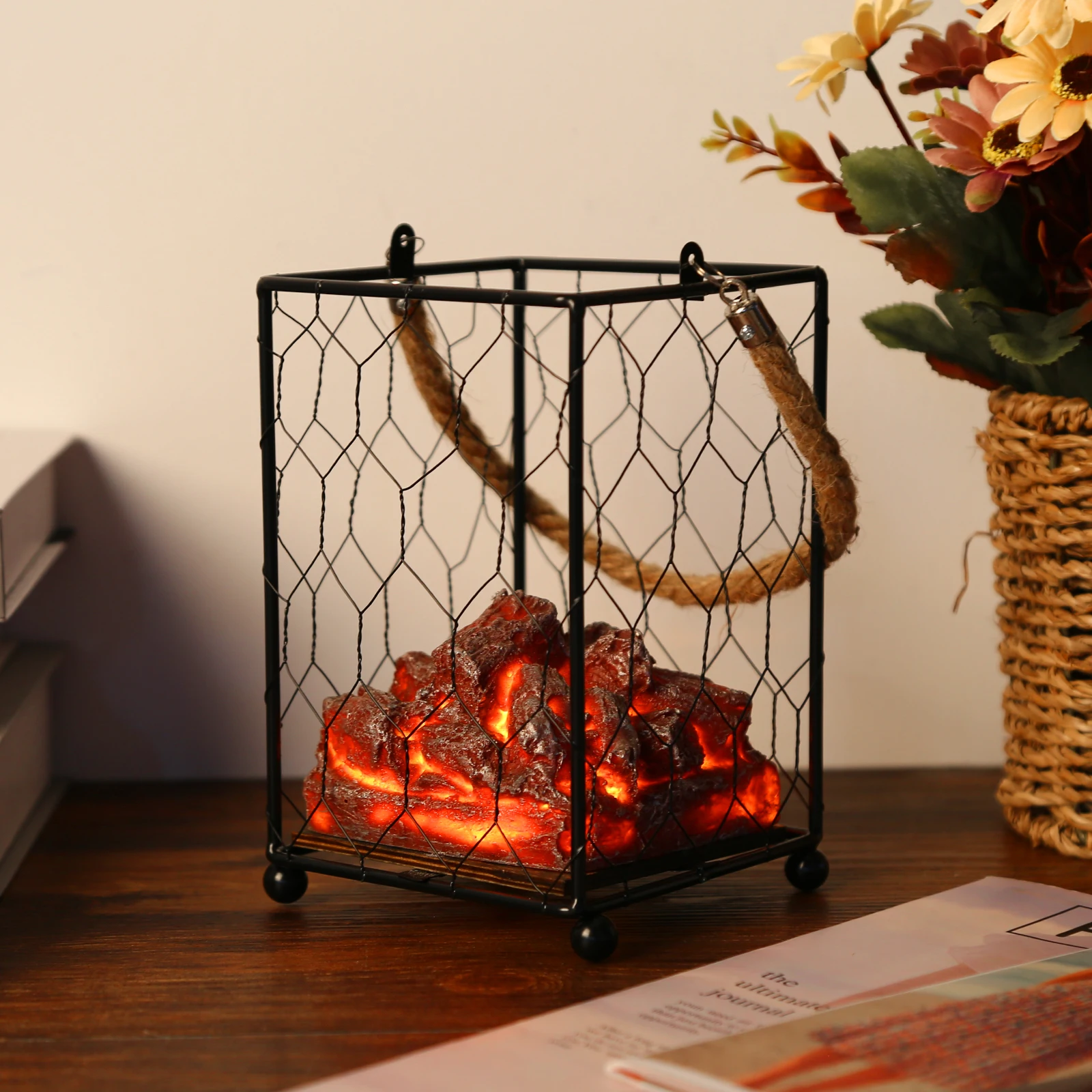 LED Simulation Charcoal Fire Lamp Charcoal Fire Lamp - Portable Fireplace Simulation Lattern Halloween Decoration
LED Simulation Charcoal Fire Lamp Charcoal Fire Lamp - Portable Fireplace Simulation Lattern Halloween Decoration