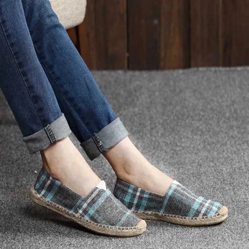 BomKinta Canvas Hemp Couple Shoes Size 35-44 Slip On Loafers Men Casual Shoes Espadrilles Ultra Light Flat Footwear Drive Shoes
BomKinta Canvas Hemp Couple Shoes Size 35-44 Slip On Loafers Men Casual Shoes Espadrilles Ultra Light Flat Footwear Drive Shoes