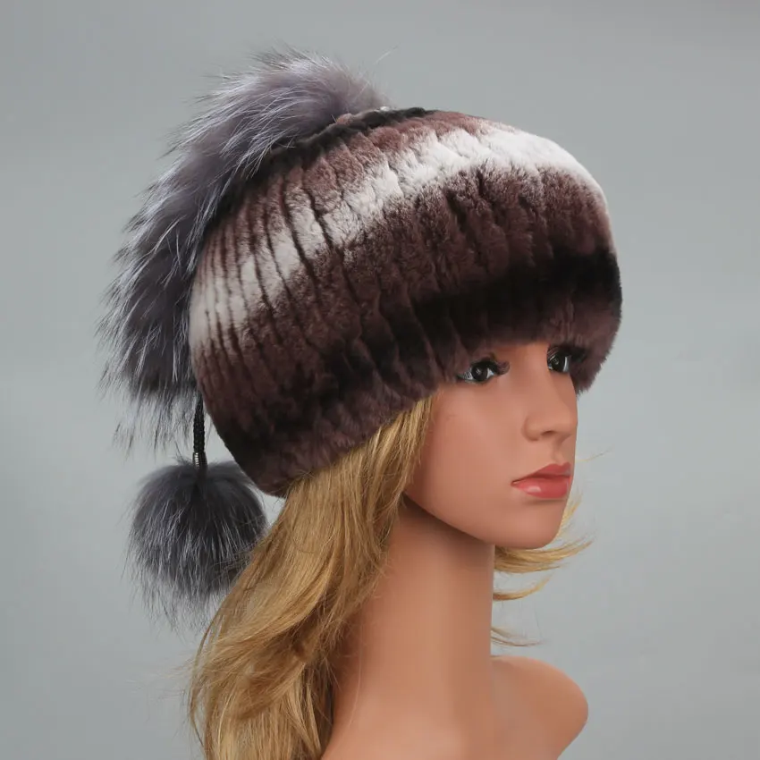 Women's Real Rabbit Fur Flullfy Hat Female Silver Fox Fur Tail Ladies Casual Fall Hat Cute Warm Stylish Hat Girls Winter Hats
Women's Real Rabbit Fur Flullfy Hat Female Silver Fox Fur Tail Ladies Casual Fall Hat Cute Warm Stylish Hat Girls Winter Hats