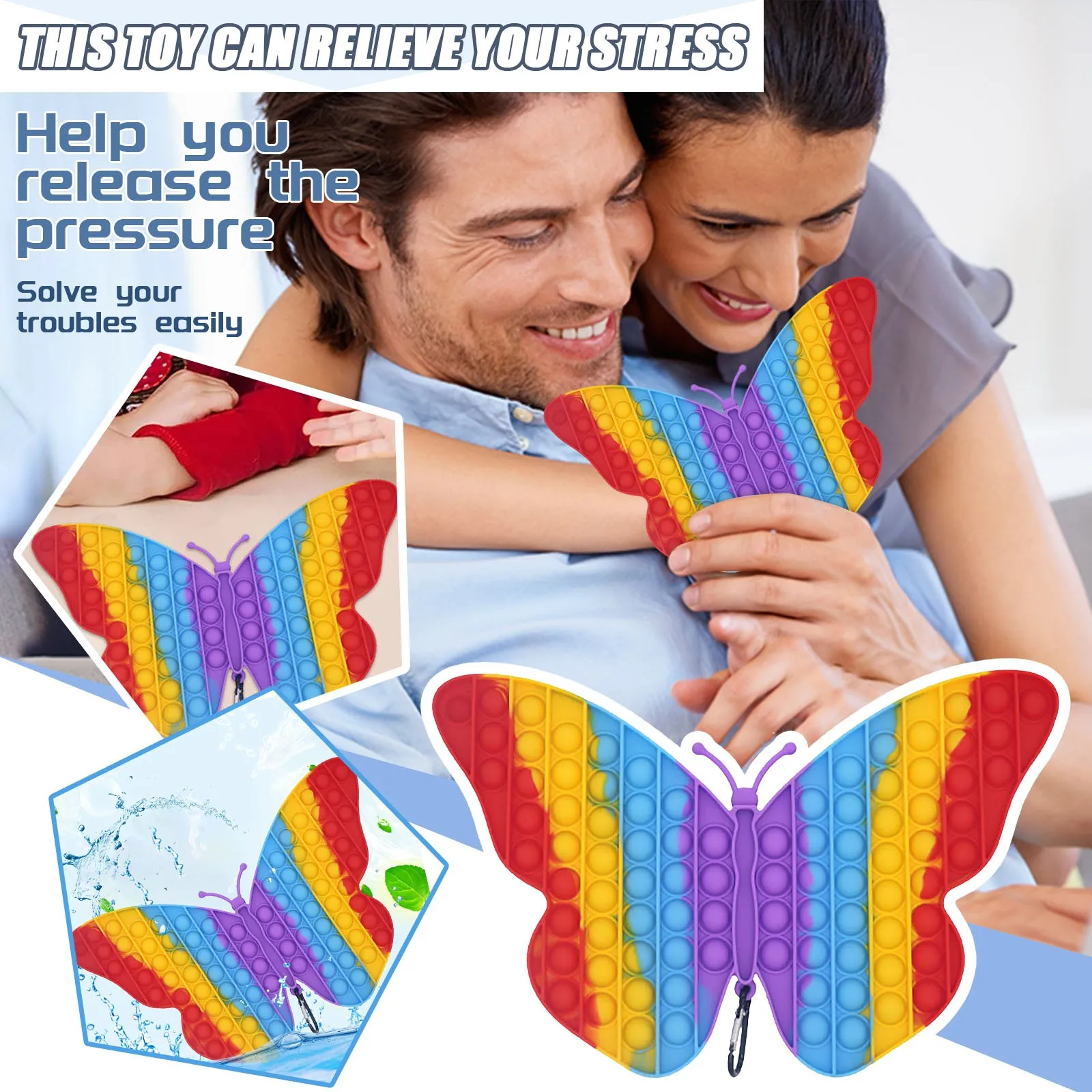 Butterfly Poped it Hot Push Bubble Fidget Toys Adult Stress Relief Toy Antistress PopIt Soft Squishy Anti-Stress Gift Box Poppit
Butterfly Poped it Hot Push Bubble Fidget Toys Adult Stress Relief Toy Antistress PopIt Soft Squishy Anti-Stress Gift Box Poppit
