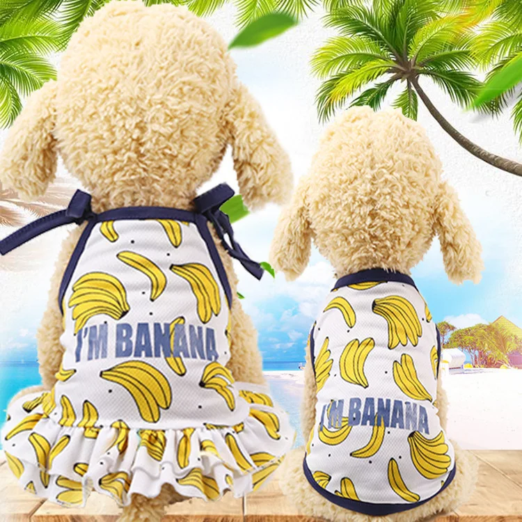 Pet spring and summer skirt banana skirt vest couple pet dog clothes cat clothes new pet clothes
Pet spring and summer skirt banana skirt vest couple pet dog clothes cat clothes new pet clothes