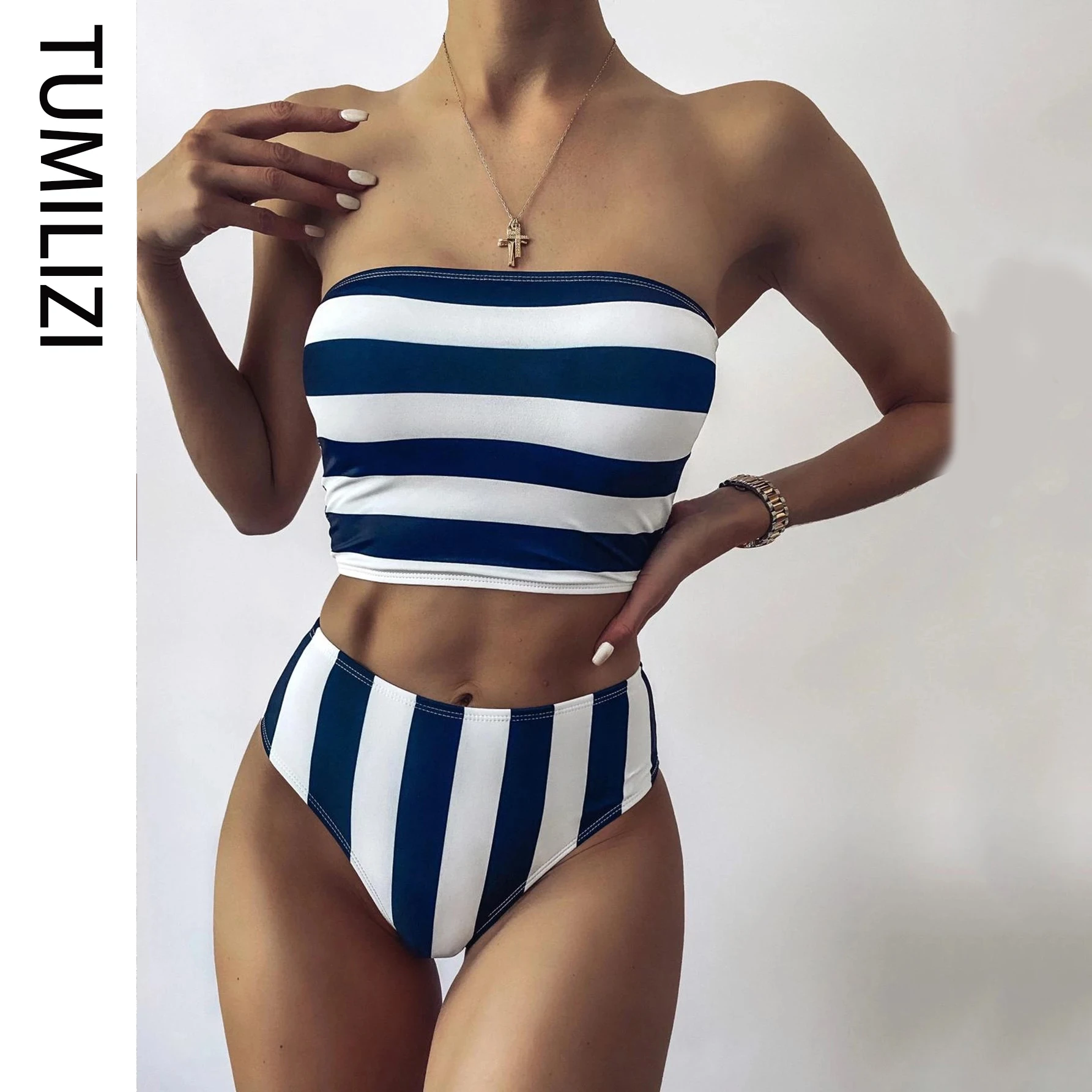 New Striped Printed Brazilian Bikini Top Sexy Bra High Waist Swimsuit Lingerie Female Set 2 Piece Pcs Women's Swimwear Bottom
New Striped Printed Brazilian Bikini Top Sexy Bra High Waist Swimsuit Lingerie Female Set 2 Piece Pcs Women's Swimwear Bottom