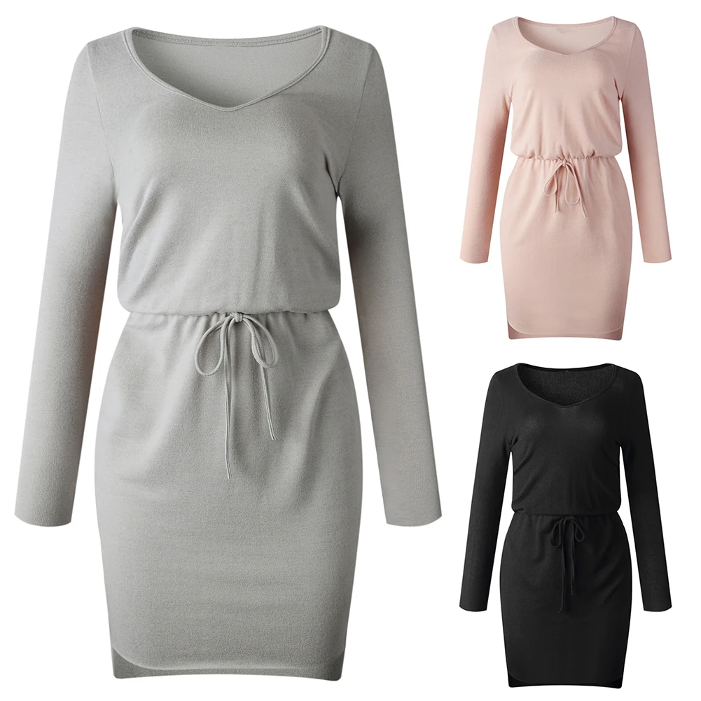 Лидер продаж! Сексуальное женское осеннее мини-платье с длинным рукавом и V-образным вырезом, с завязками, с высоким и низким подолом, сексуа...
Лидер продаж! Сексуальное женское осеннее мини-платье с длинным рукавом и V-образным вырезом, с завязками, с высоким и низким подолом, сексуа...