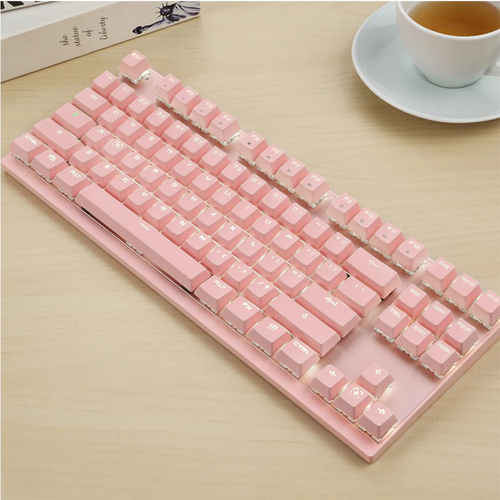 Wireless Mechanical Keyboard Pink Girl Game 87 Key 104 Esports Wrangler Office Green Axis Black Axis Girls Computer Notebook
Wireless Mechanical Keyboard Pink Girl Game 87 Key 104 Esports Wrangler Office Green Axis Black Axis Girls Computer Notebook