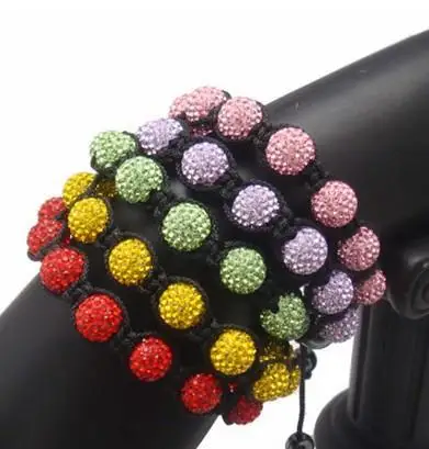 Free Shipping SOMW 10mm 9 micro pave CZ Disco Ball Beads clay Black string crystal Bracelet gdf23 
Free Shipping SOMW 10mm 9 micro pave CZ Disco Ball Beads clay Black string crystal Bracelet gdf23