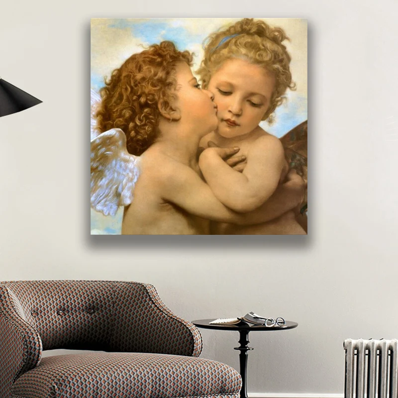 Famous Painting Lamour and Psyche Children Posters and Prints Wall Art Canvas Painting First Kiss Pictures for Bedroom Decor
Famous Painting Lamour and Psyche Children Posters and Prints Wall Art Canvas Painting First Kiss Pictures for Bedroom Decor