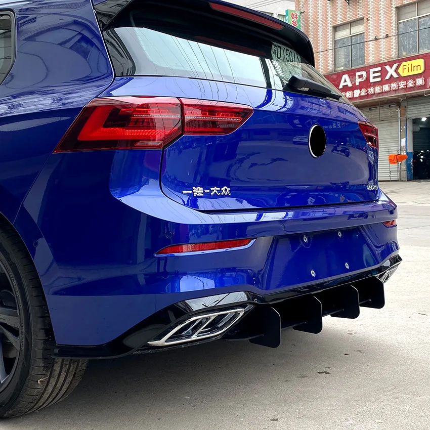 Диффузор для заднего бампера VW Golf MK8, спойлер, протектор для губ, сплиттер, аксессуары для стайлинга автомобиля, комплект кузова
Диффузор для заднего бампера VW Golf MK8, спойлер, протектор для губ, сплиттер, аксессуары для стайлинга автомобиля, комплект кузова