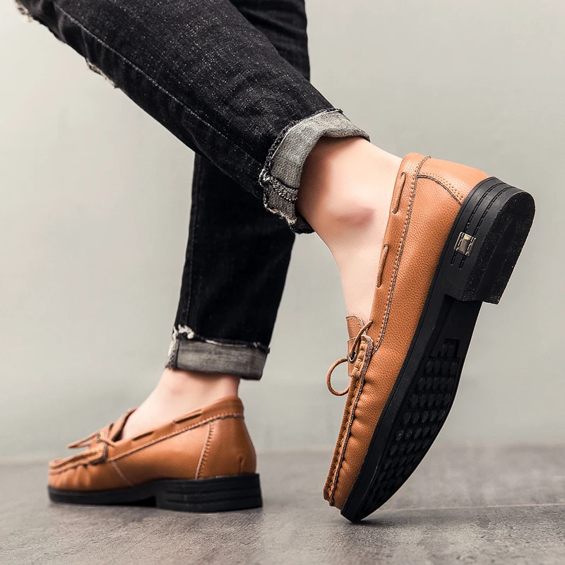 Trend Shoes Mens Shoes Comfortable Leather Casual Light Men Men's Fashion Tide Classic Breathable Business Spring
Trend Shoes Mens Shoes Comfortable Leather Casual Light Men Men's Fashion Tide Classic Breathable Business Spring